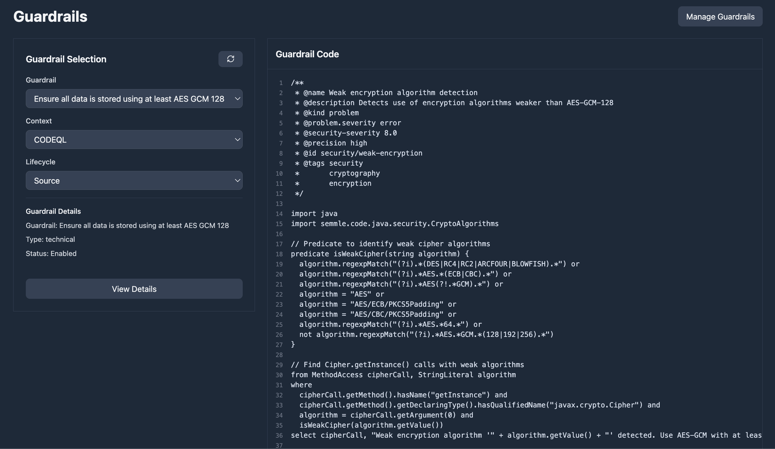 Verifier rules page