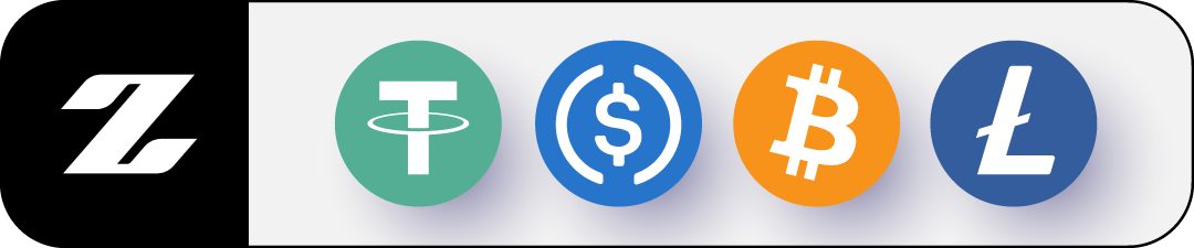 Checkout logo - USDT, USDC, BTC, LTC