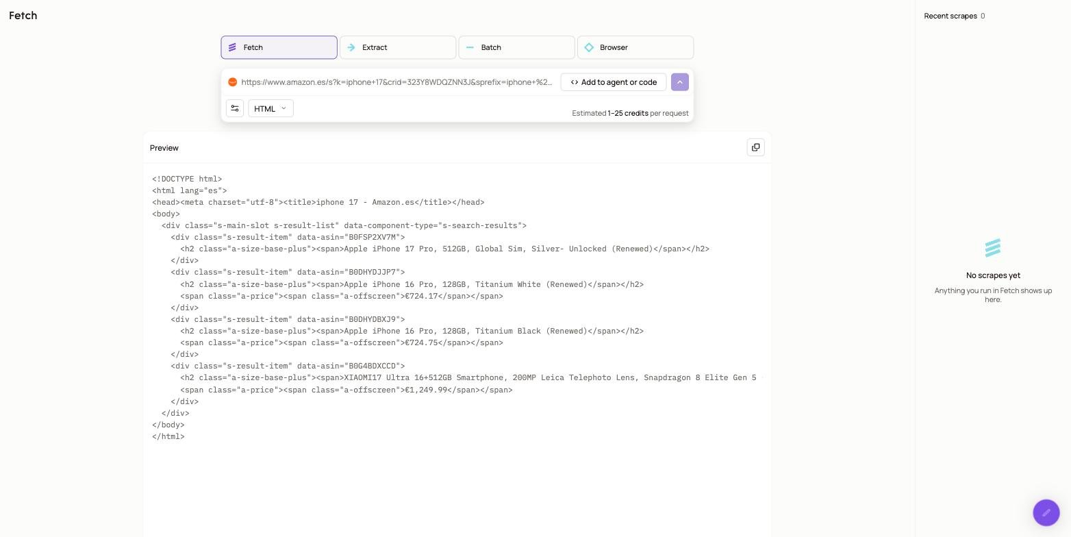 Zenrows Request Playground Page