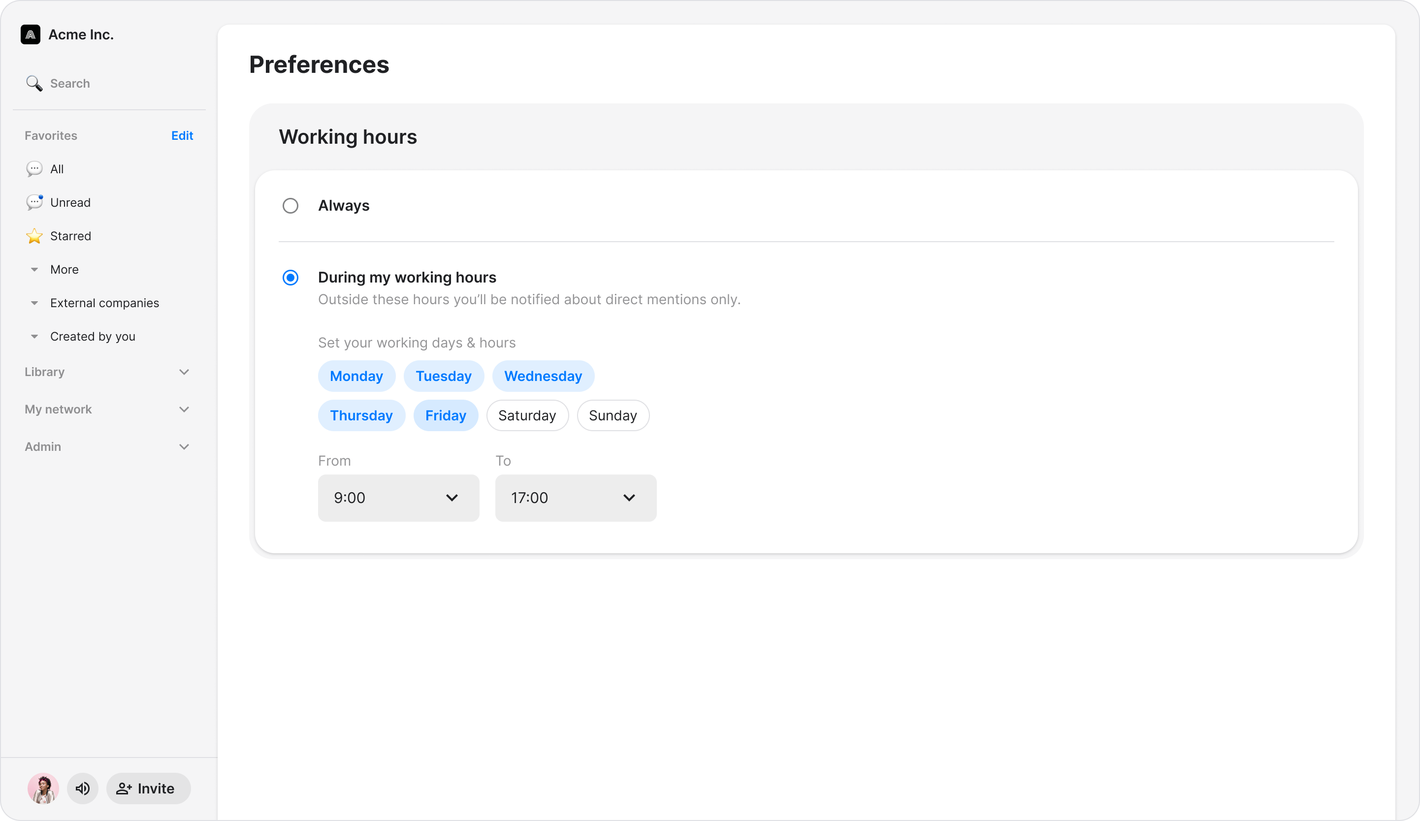 Set Up Working Hours screenshot 6