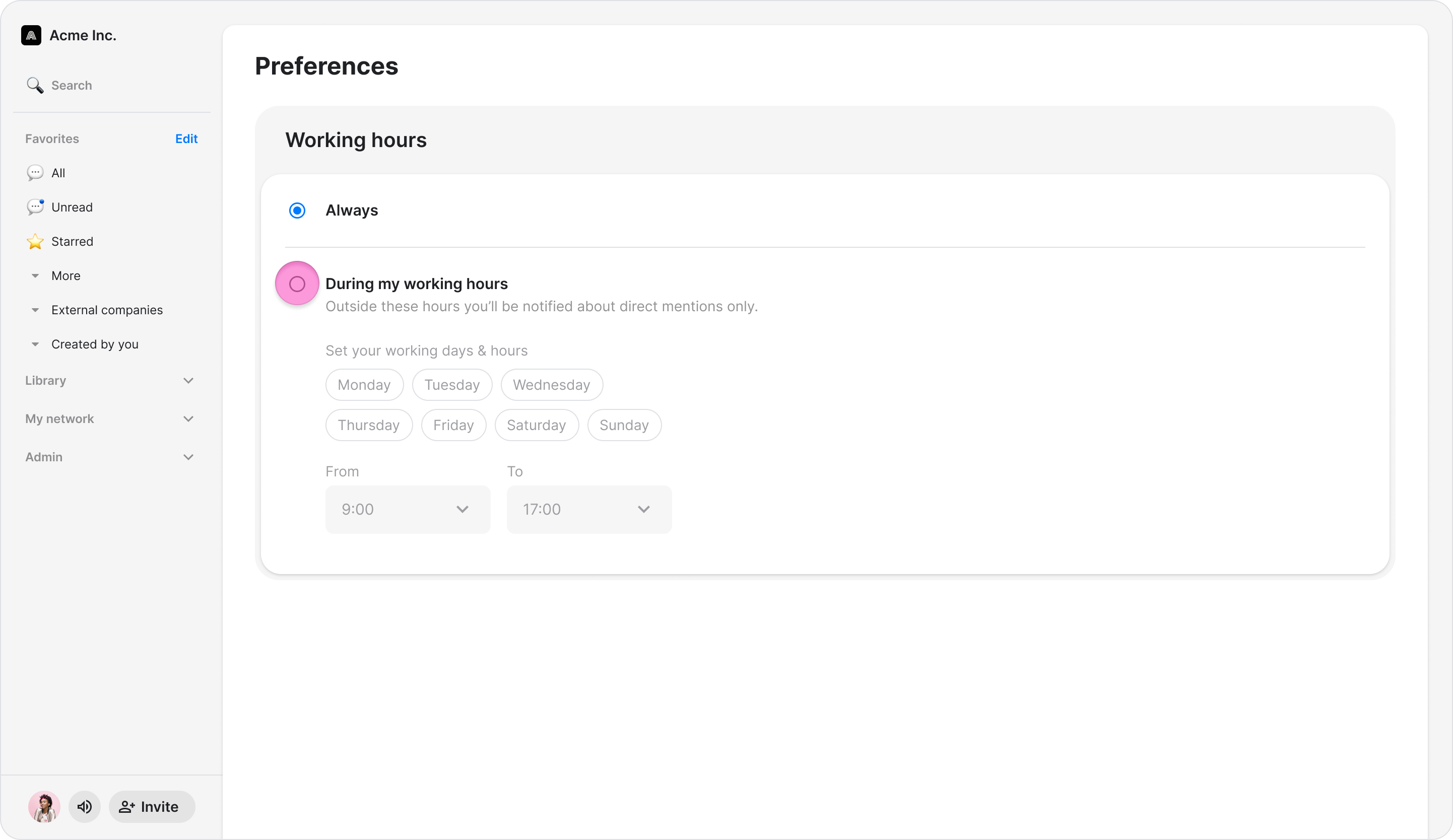 Set Up Working Hours screenshot 5