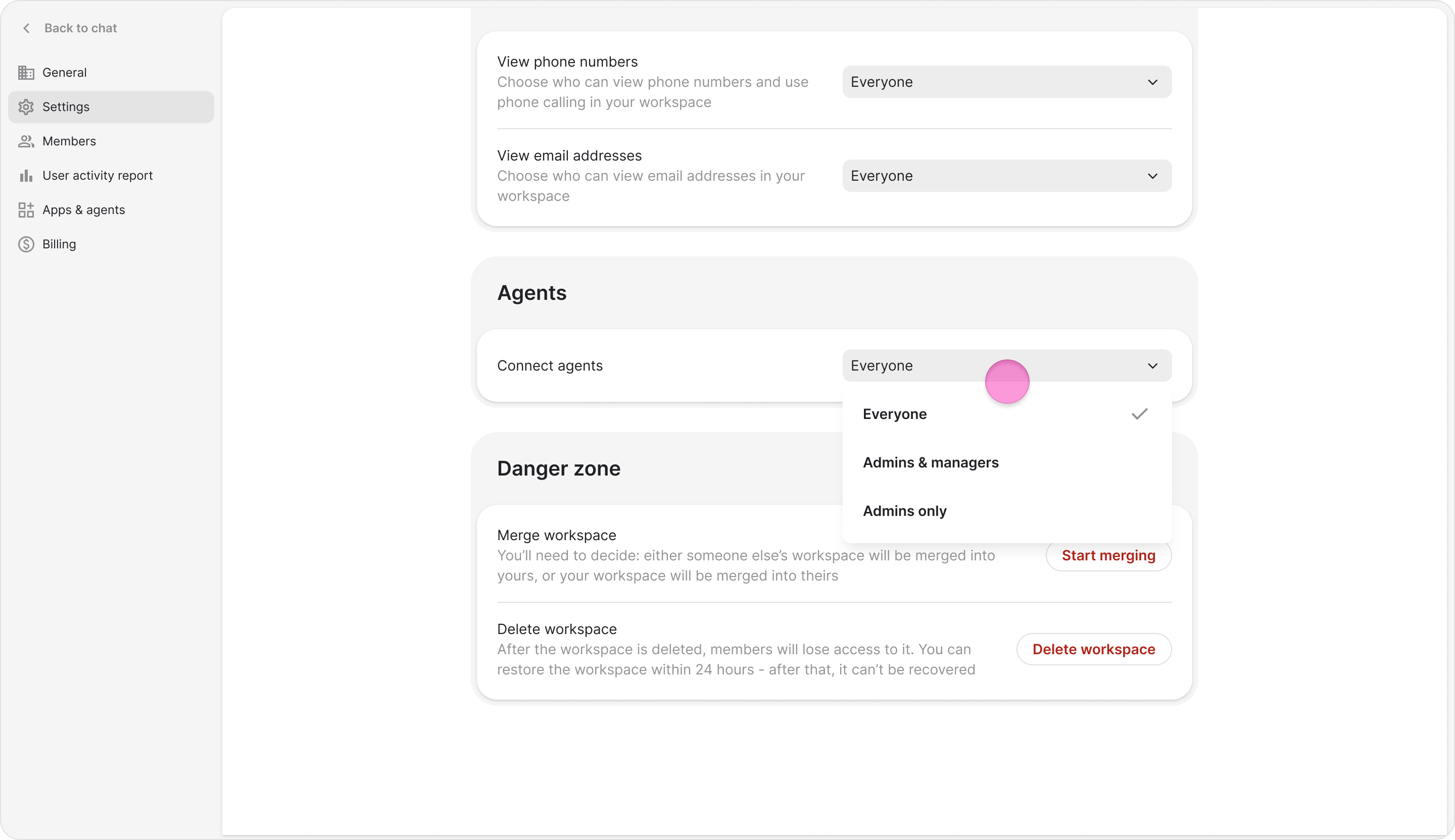 Set Who Can Add AI Agents screenshot 5