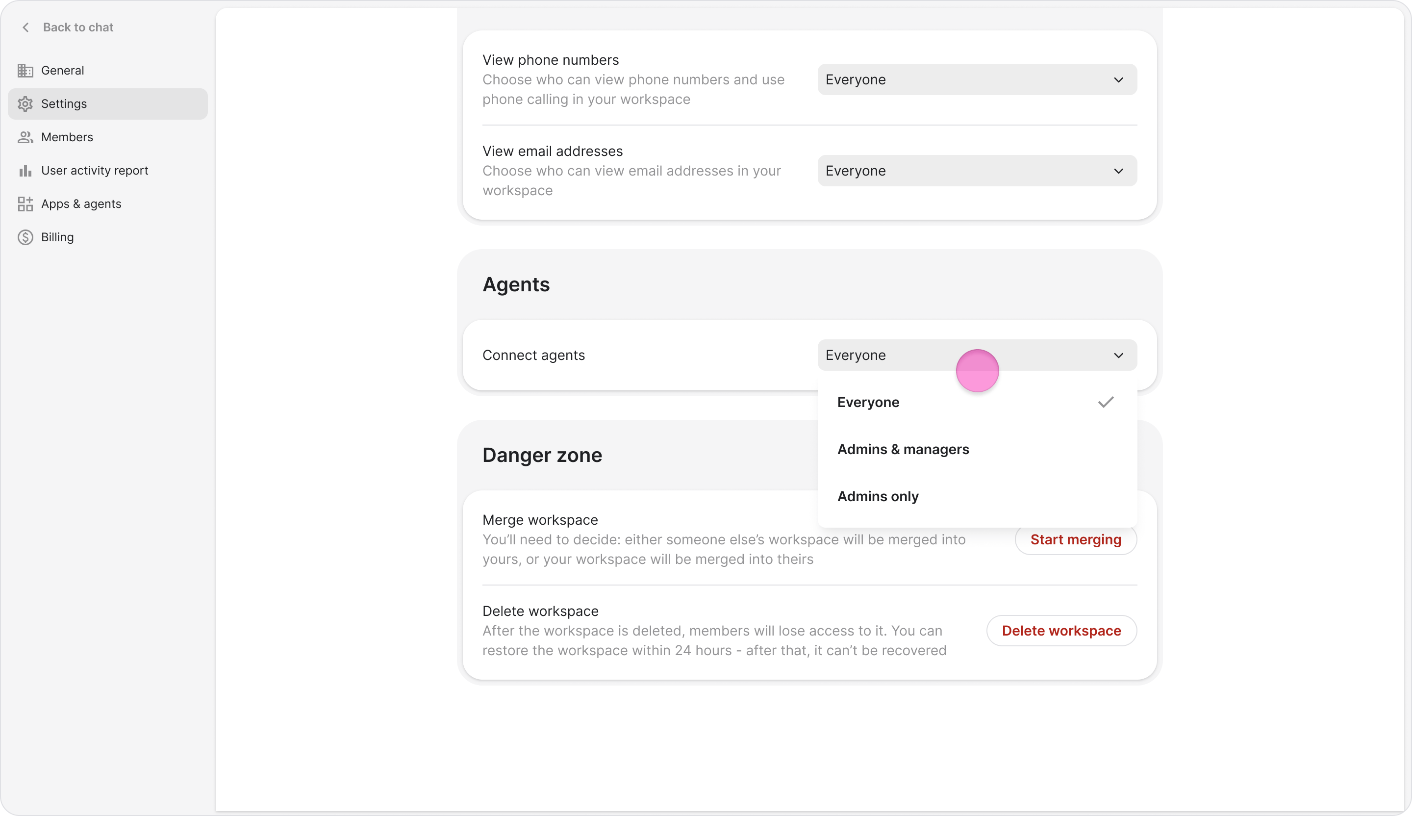 Set Who Can Add AI Agents screenshot 5