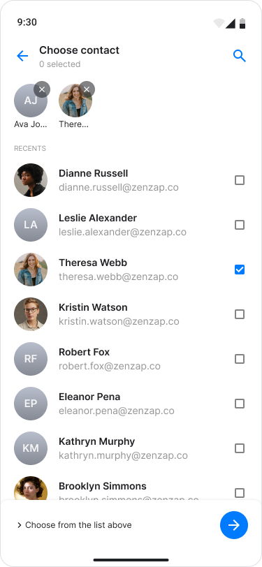 Share Contacts screenshot 6
