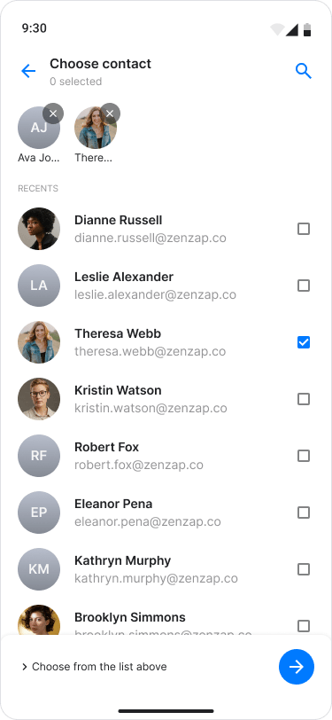 Share Contacts screenshot 6