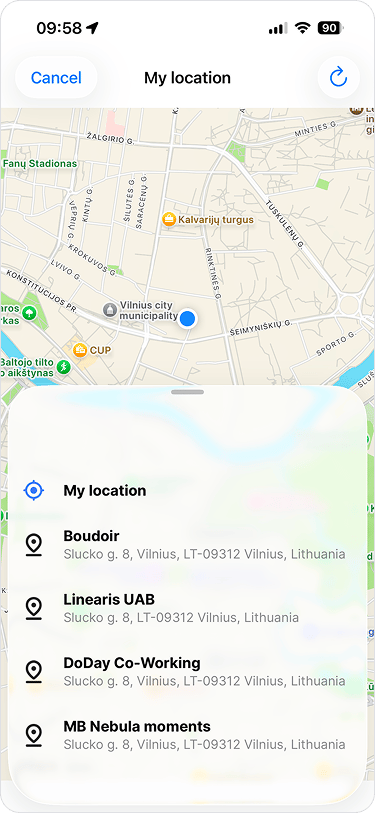 Share Location screenshot 4