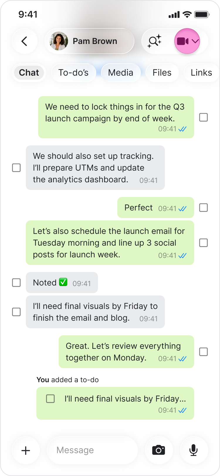 Start a Voice or Video Call screenshot 1