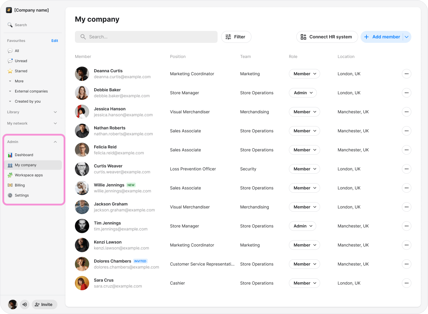 View and Filter Team Members screenshot 10