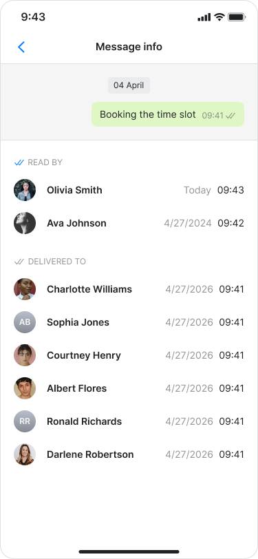 View Message Info screenshot 3