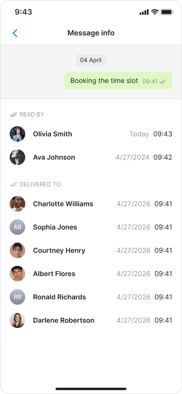 View Message Info screenshot 3