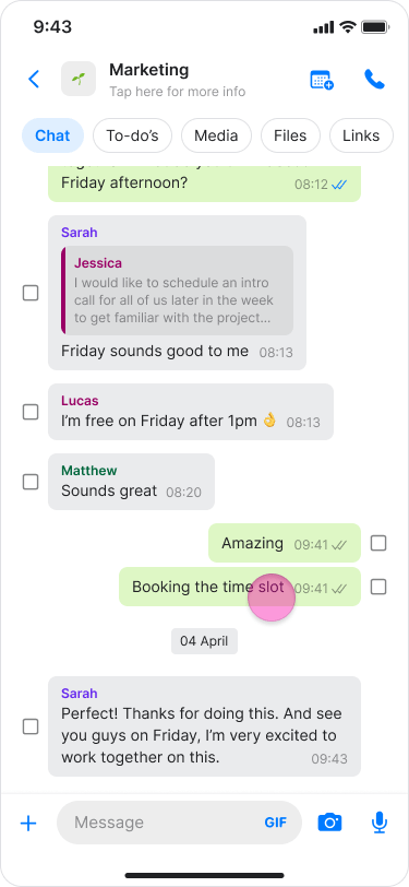 View Message Info screenshot 1