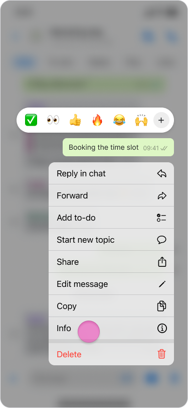 View Message Info screenshot 2