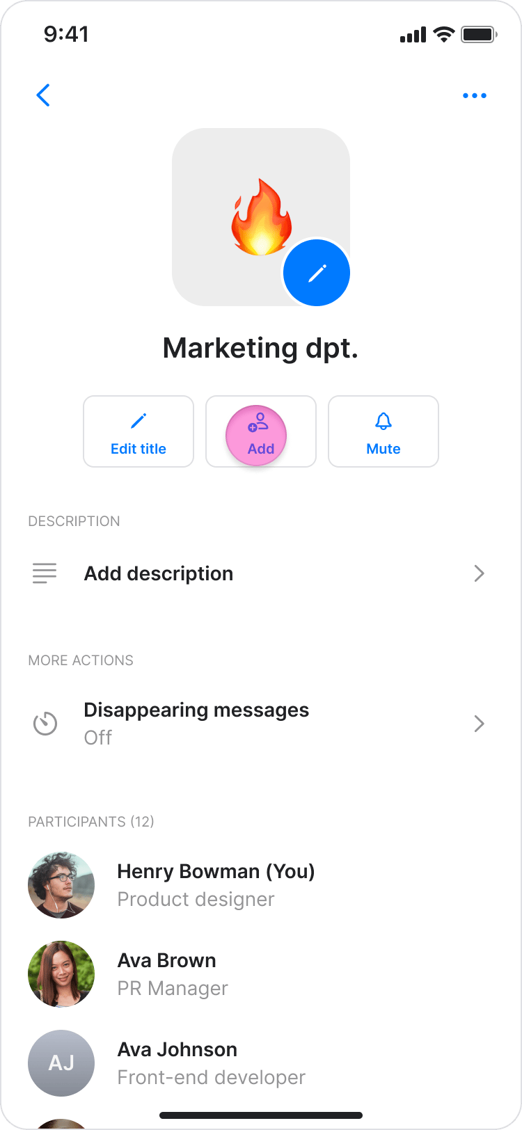 Add People to a Topic screenshot 2