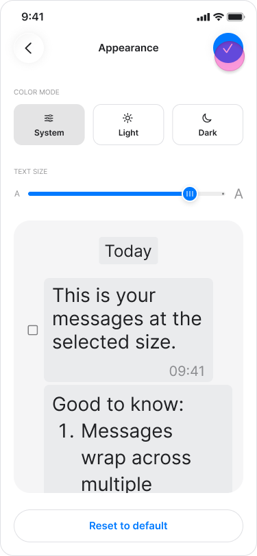 Adjust the Font Size screenshot 4