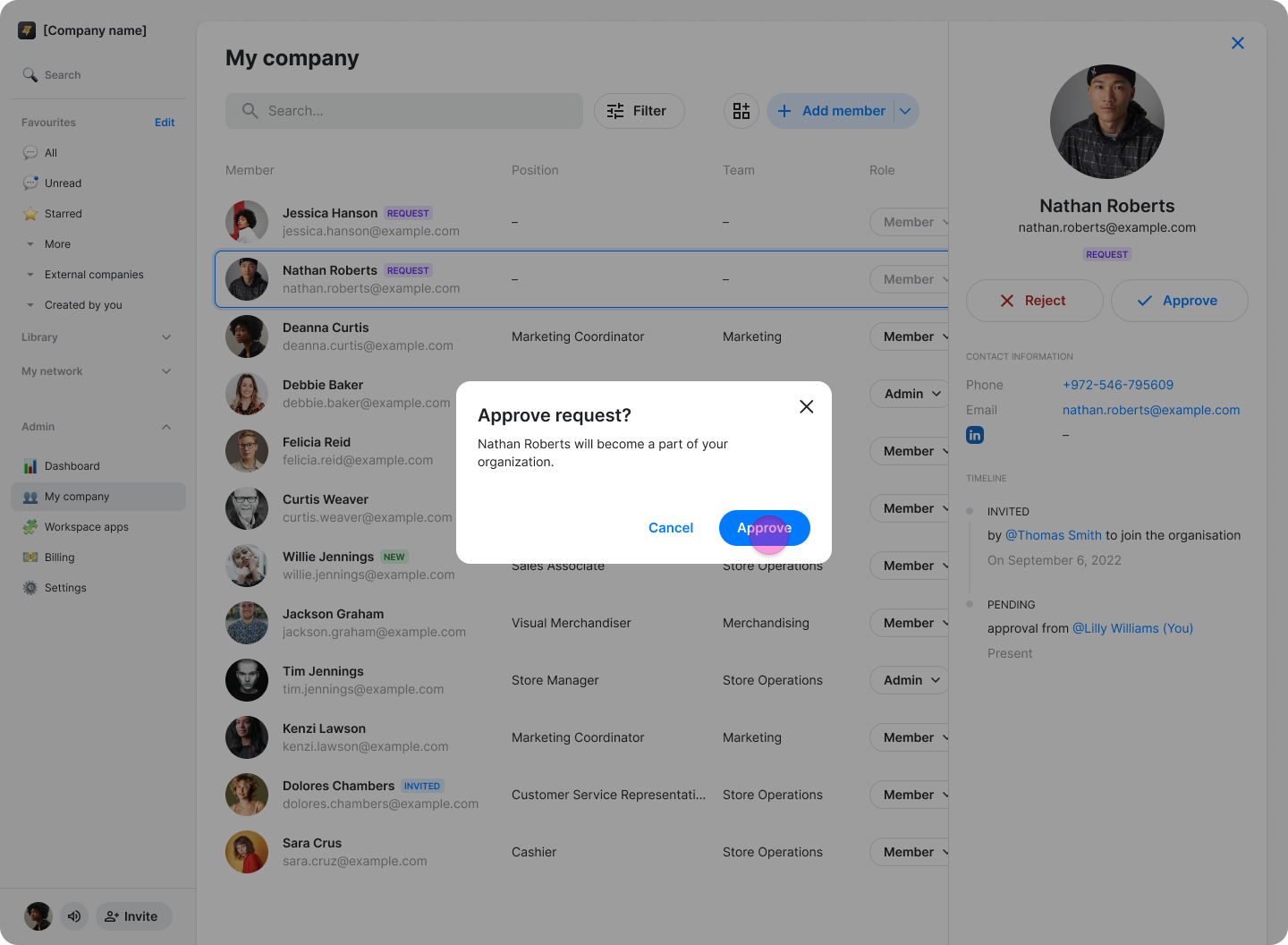 Approving Join Request screenshot 9