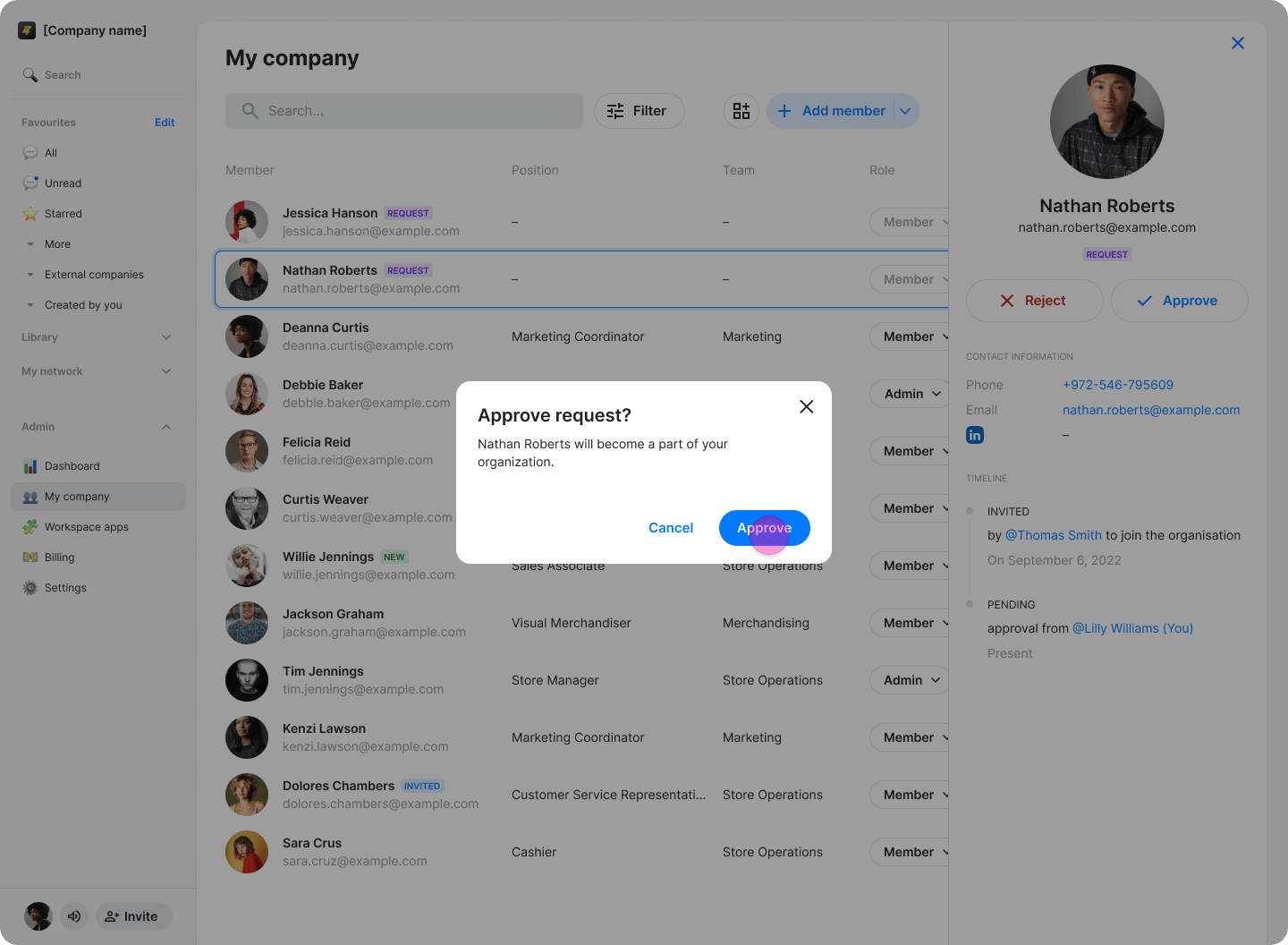 Approving Join Request screenshot 9