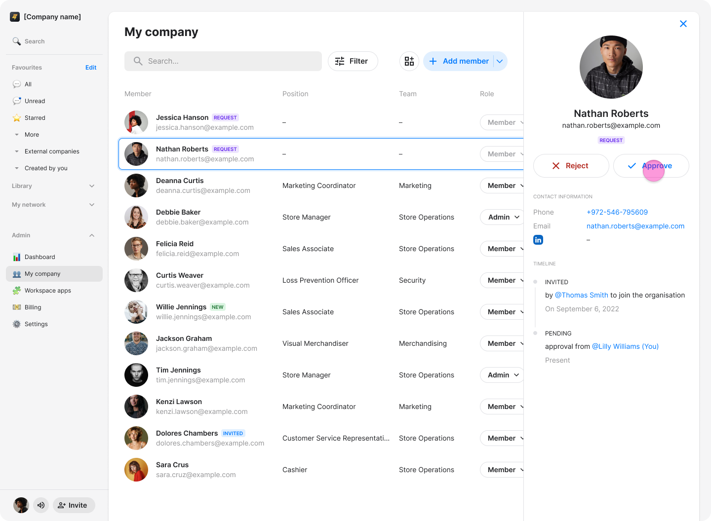 Approving Join Request screenshot 8
