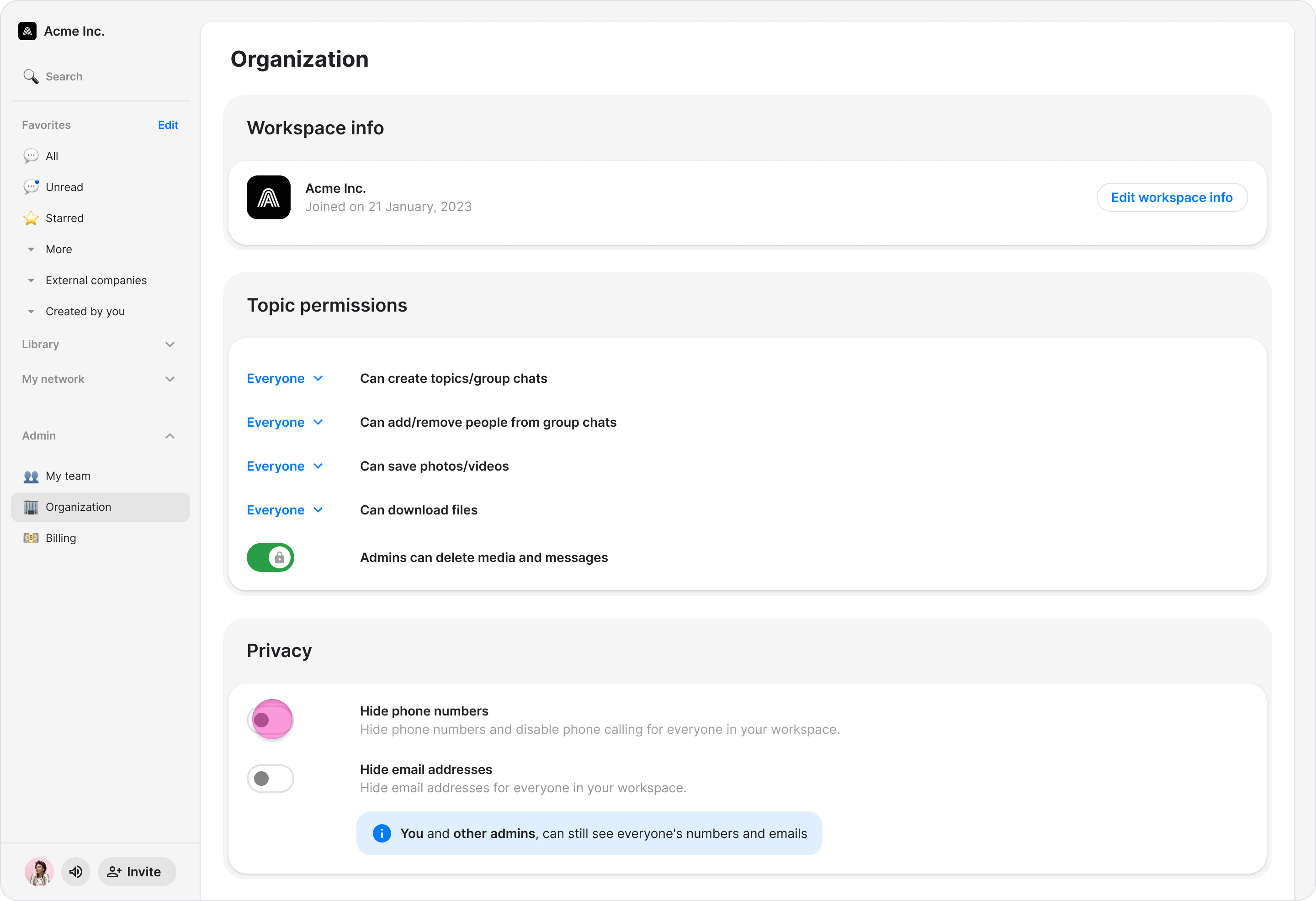 Configure Admin Settings screenshot 6