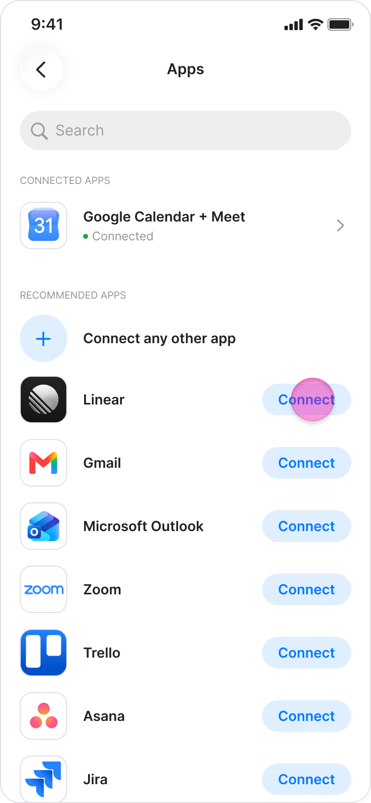 Connect an App to Zenzap screenshot 4
