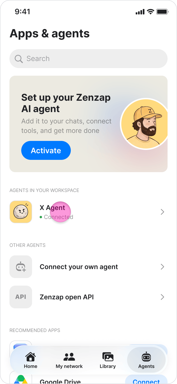 Connect an App to Zenzap screenshot 2