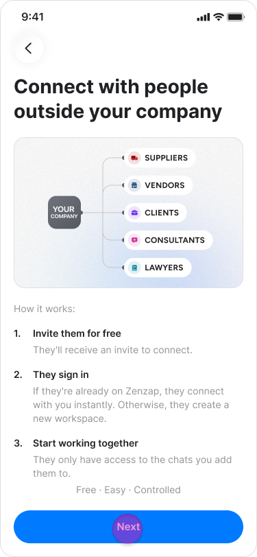Connect with an External Collaborator screenshot 4