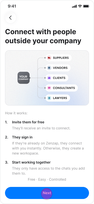 Connect with an External Collaborator screenshot 4