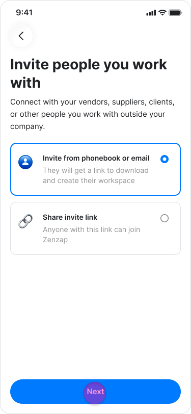 Connect with an External Collaborator screenshot 6