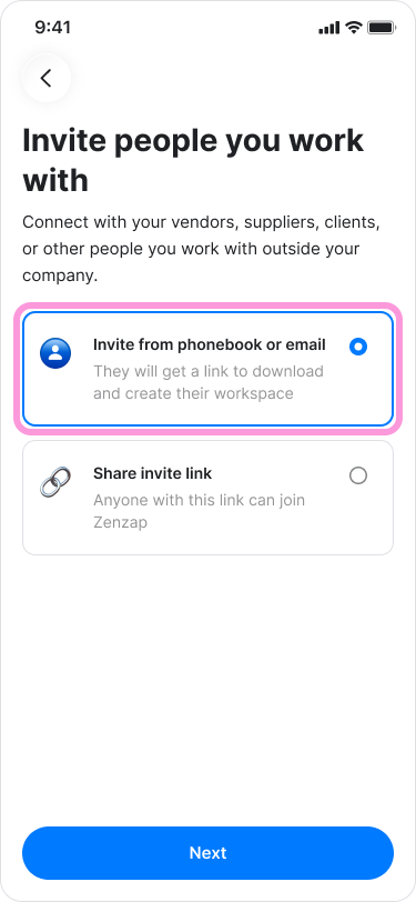 Connect with an External Collaborator screenshot 5