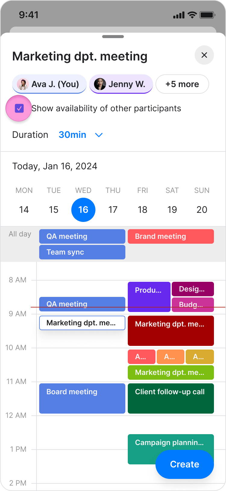 Create a Meeting screenshot 3