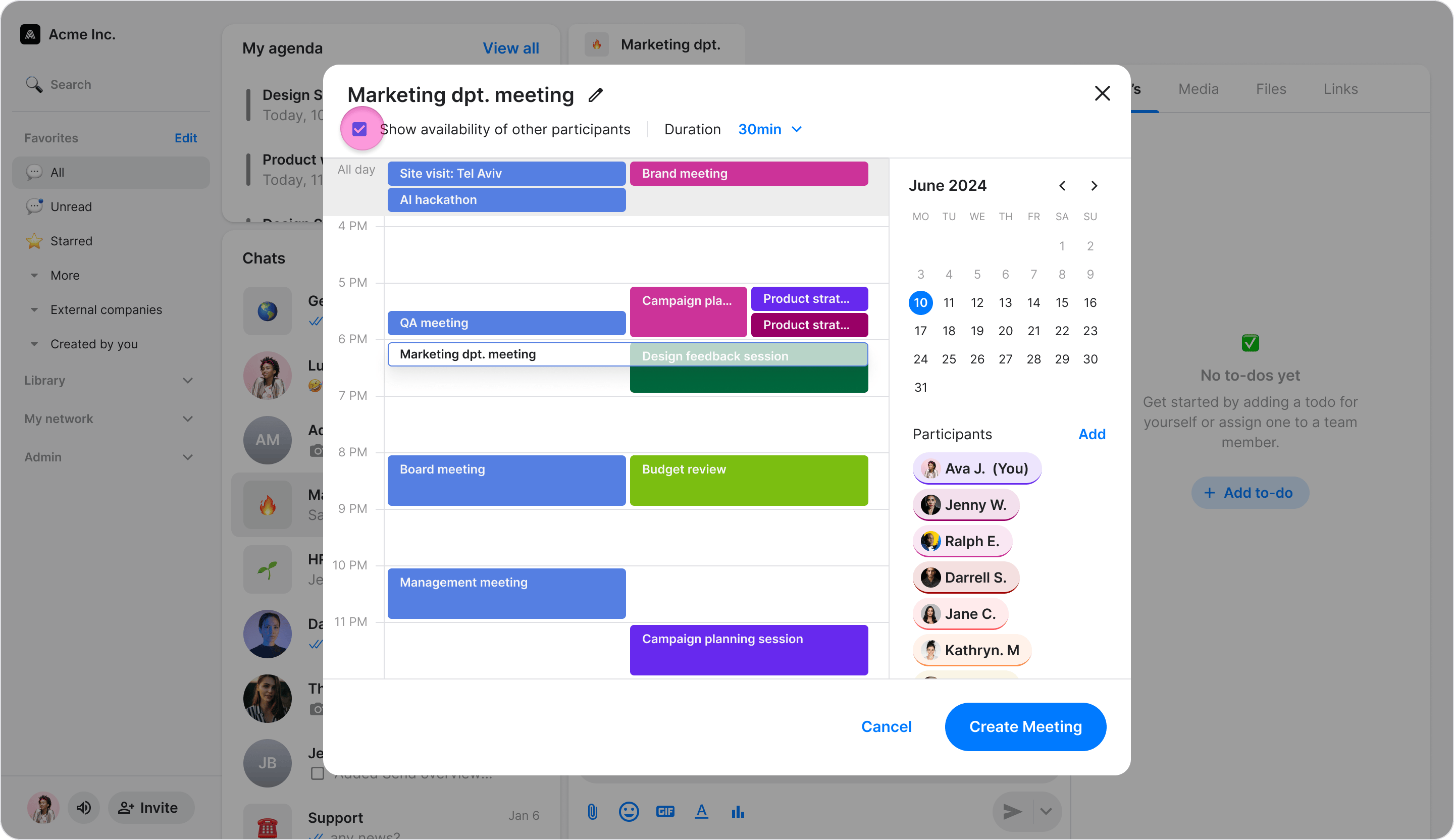 Create a Meeting screenshot 6