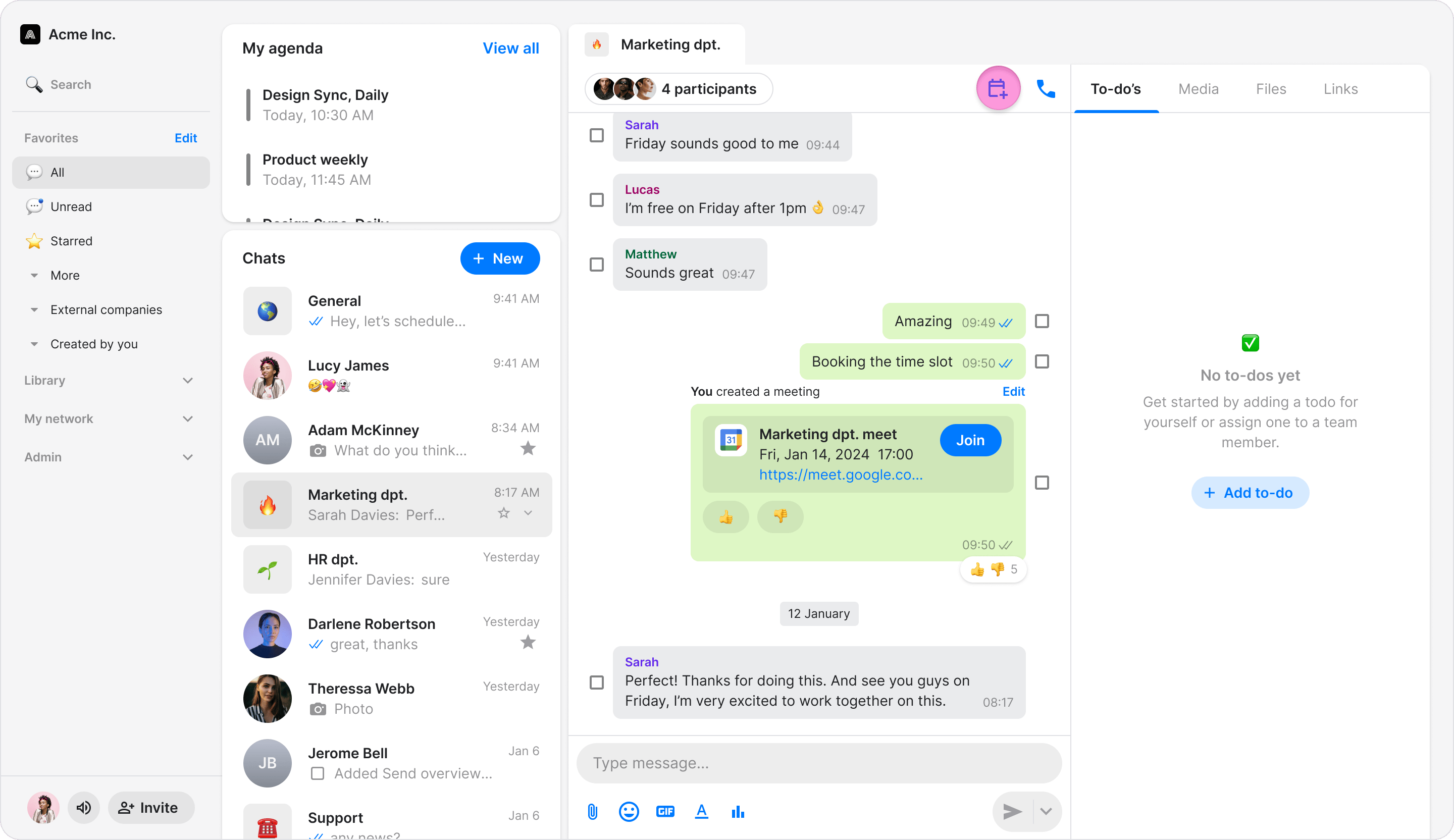 Create a Meeting screenshot 4