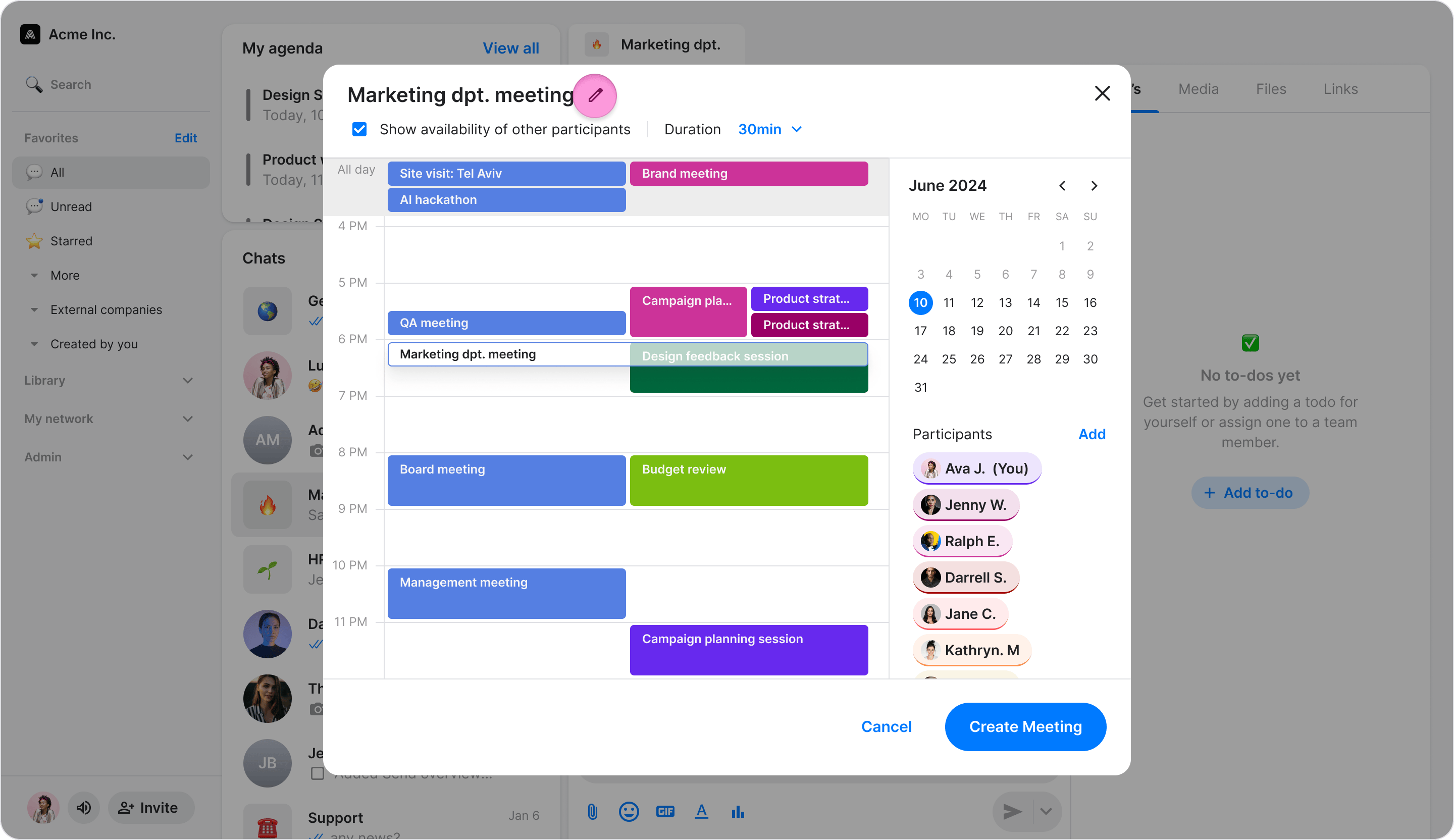 Create a Meeting screenshot 5
