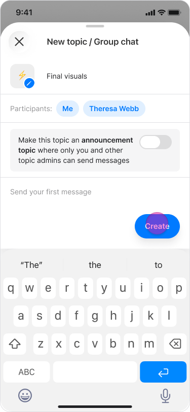 Create a Topic from a Message screenshot 5