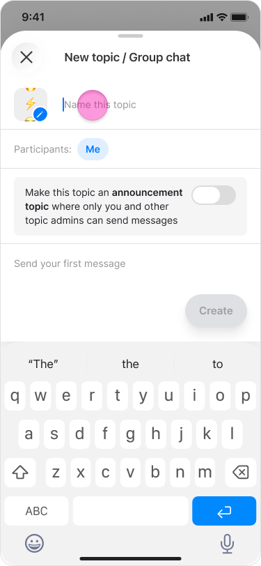 Create a Topic from a Message screenshot 3