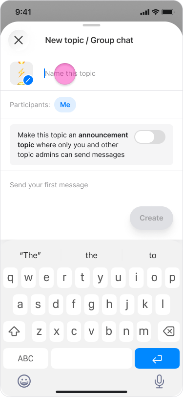 Create a Topic from a Message screenshot 3