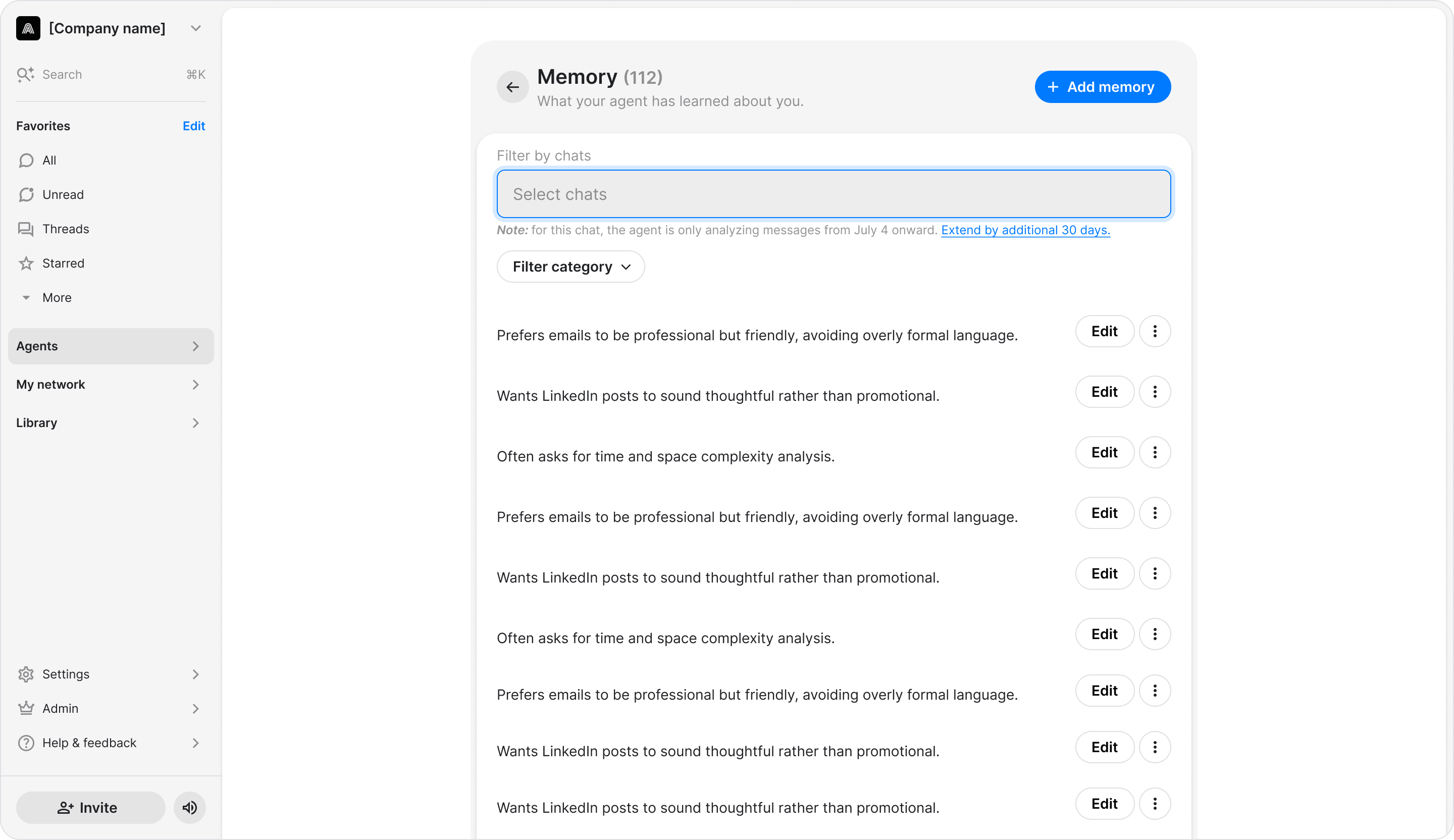 Manage Your Agent’s Memory screenshot 14