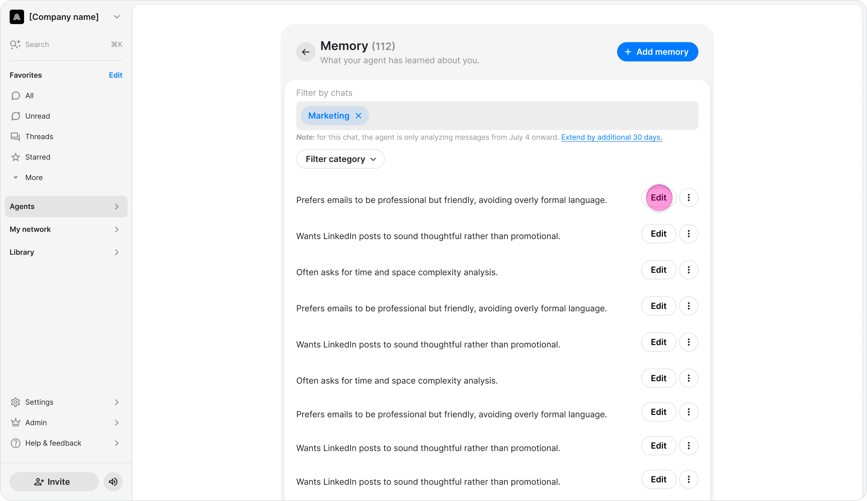 Manage Your Agent’s Memory screenshot 19