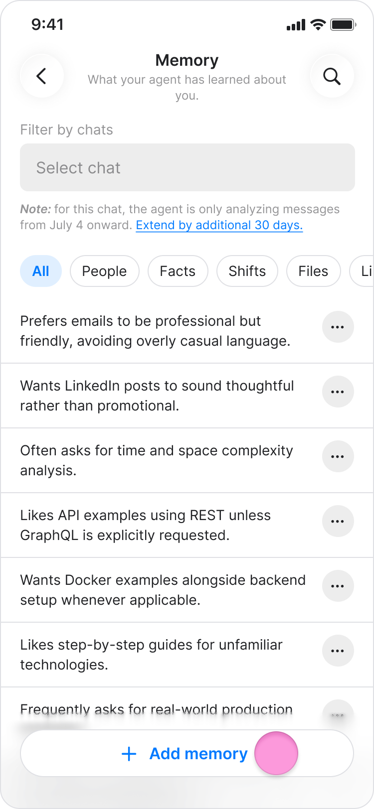 Manage Your Agent’s Memory screenshot 5