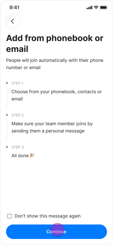 Manually Inviting Team Members screenshot 5