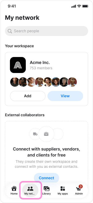 Manually Inviting Team Members screenshot 1
