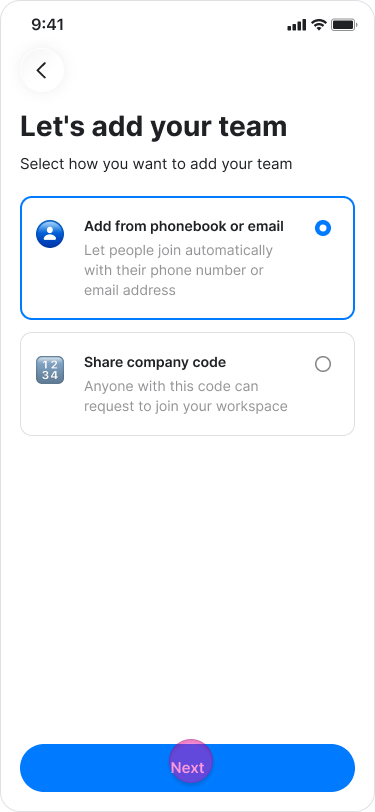 Manually Inviting Team Members screenshot 4