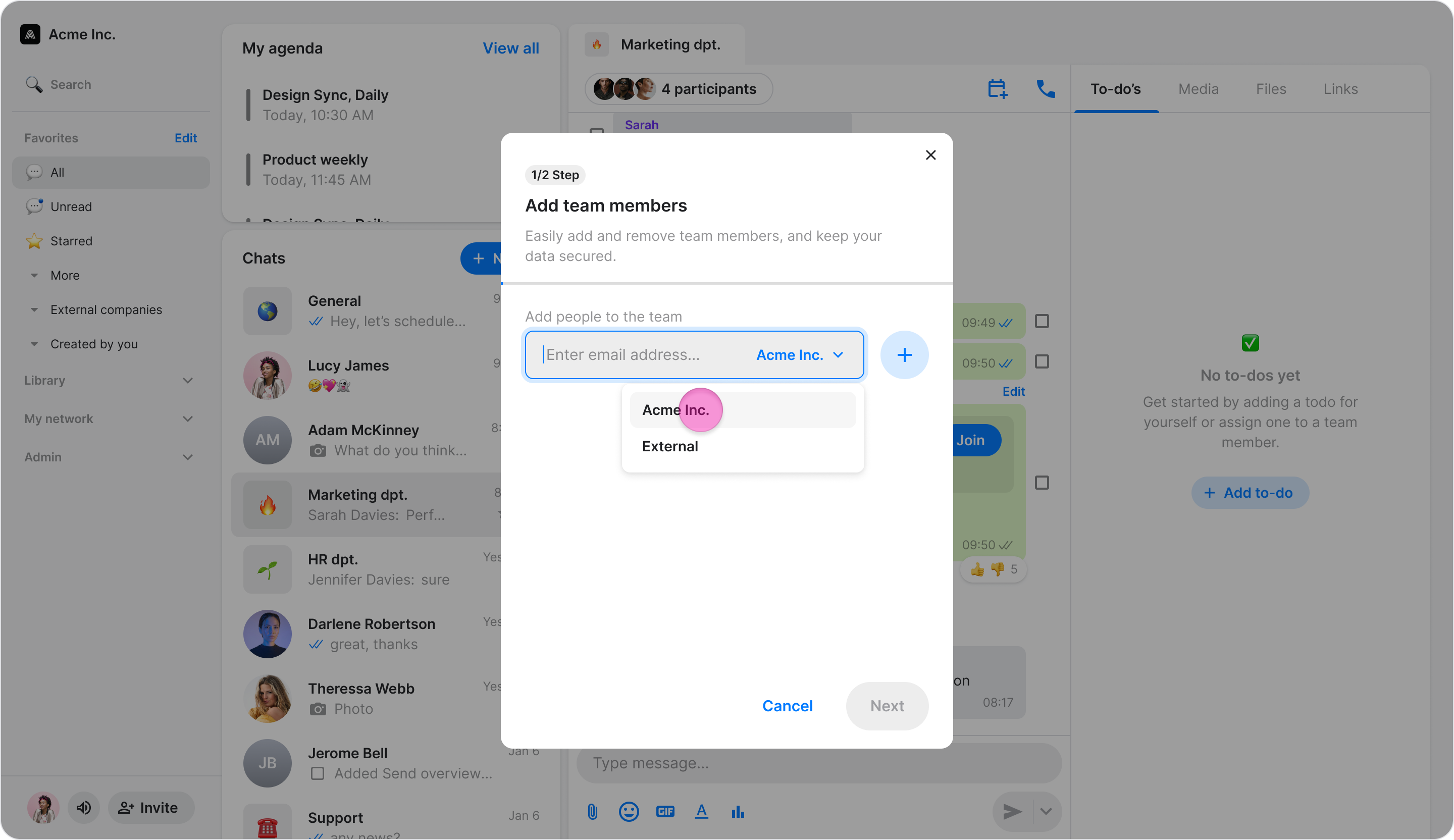 Manually Inviting Team Members screenshot 9
