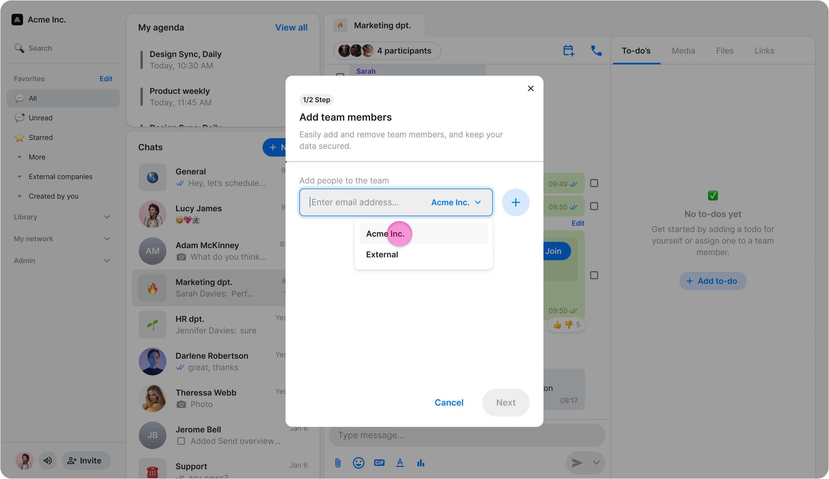 Manually Inviting Team Members screenshot 9