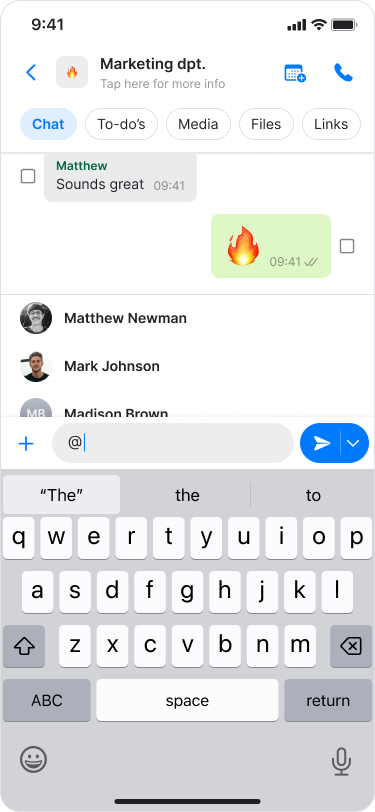 Mentioning a Person screenshot 2