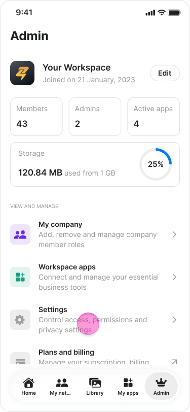 Merging Workspaces screenshot 1