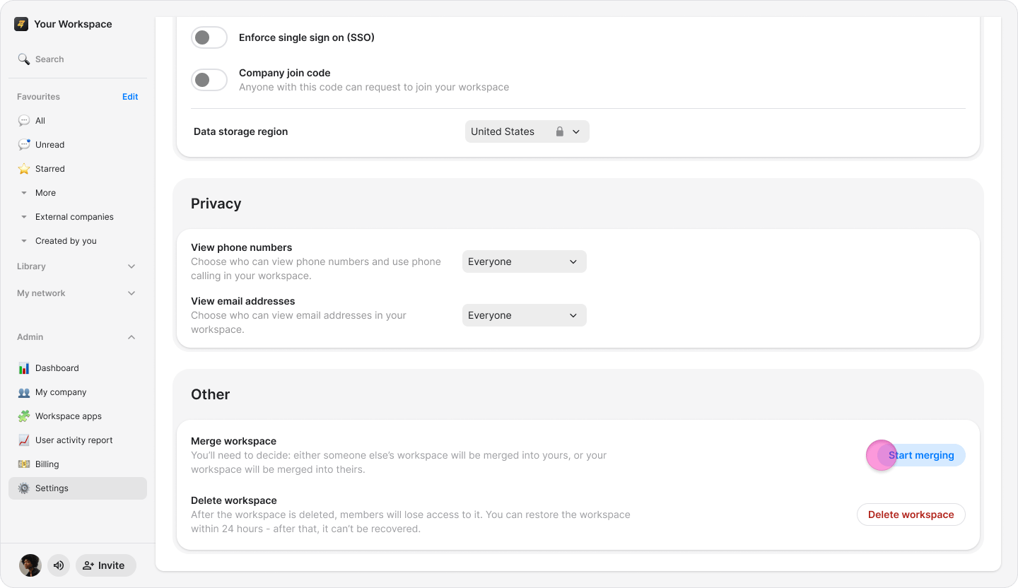 Merging Workspaces screenshot 13
