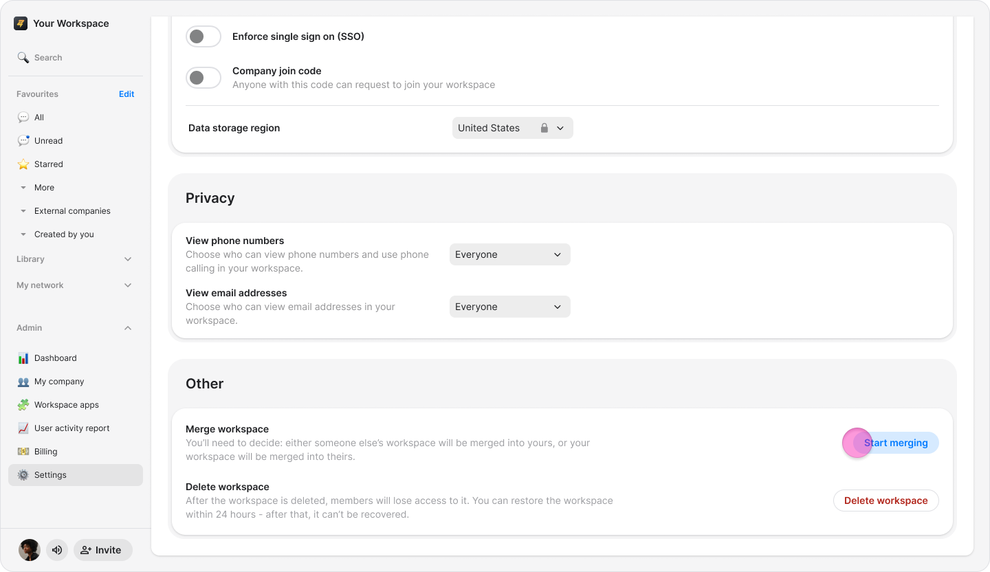 Merging Workspaces screenshot 10
