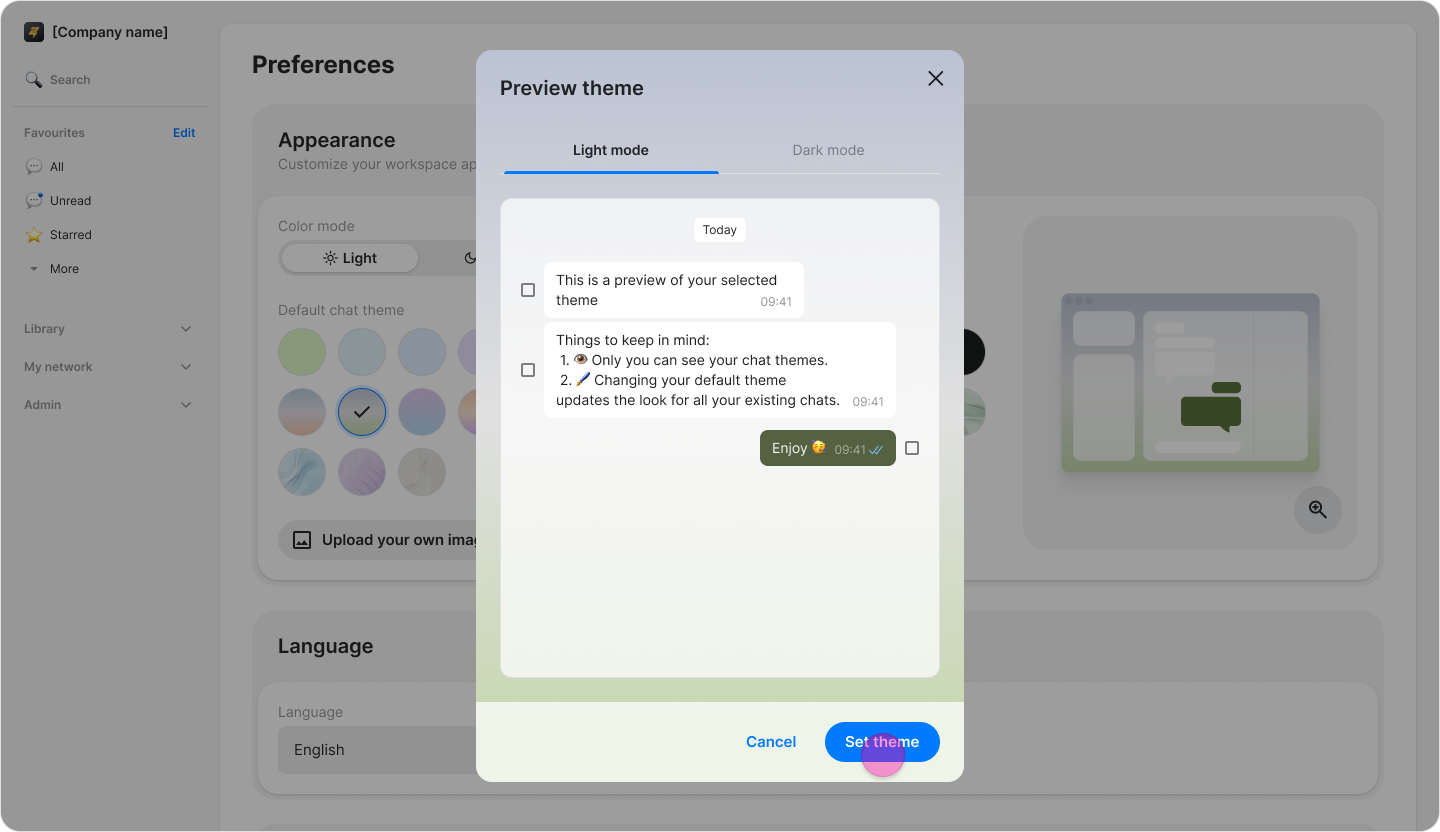 Personalize Your Chat Theme screenshot 20