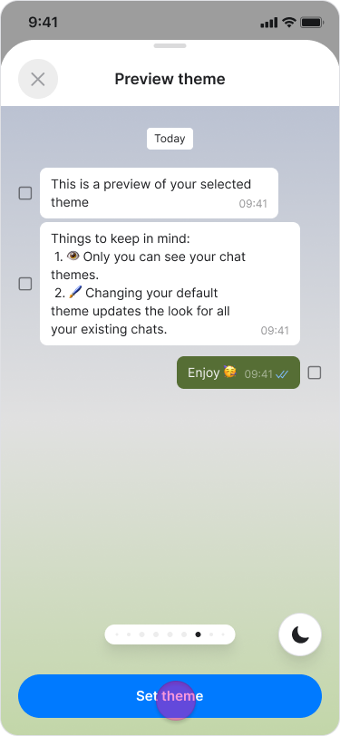 Personalize Your Chat Theme screenshot 10