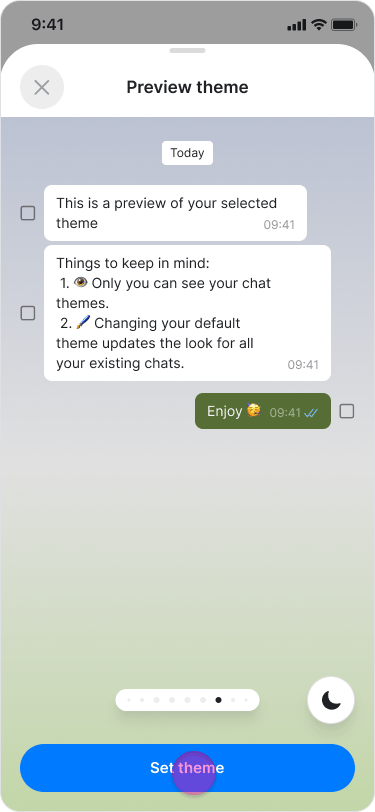 Personalize Your Chat Theme screenshot 10